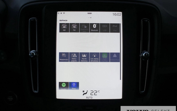Volvo XC 40 cena 103555 przebieg: 125863, rok produkcji 2019 z Rydułtowy małe 352